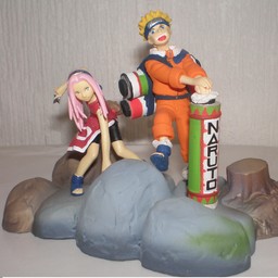 Haruno Sakura, Uzumaki Naruto (Polystone Collection - Scene 0-1), Naruto, Bandai, Pre-Painted